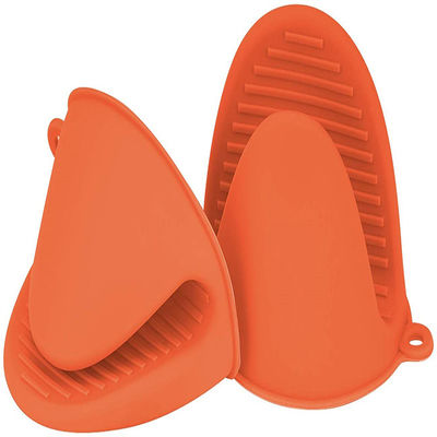 LFGB Approved Oven Mitts Pot Holder , Nontoxic Kitchen Pot Holder Set