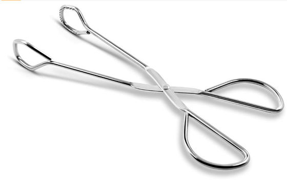 CU Stainless Steel Food Tongs , Rustproof Heavy Duty Kitchen Tongs