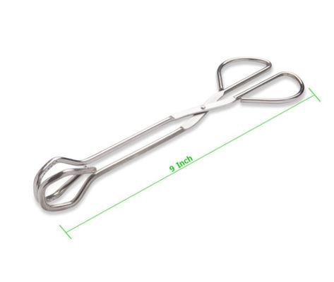 CU Stainless Steel Food Tongs , Rustproof Heavy Duty Kitchen Tongs