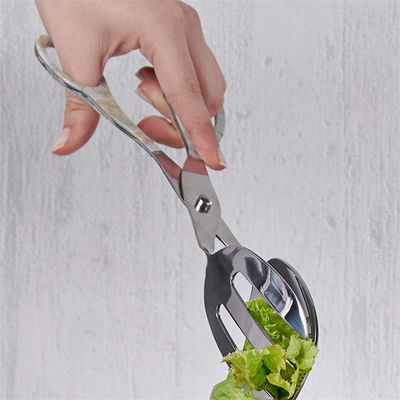 Salad Heavy Duty Stainless Steel Kitchen Tongs For Cooking Matte Polish