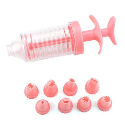 8 Sets Cake Decorating Gun Set Cream Cookies Decorating Machine 8 Heads Nozzle Baking Tools