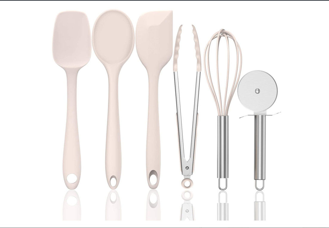 6 Pieces Heat Resistant Silicone Kitchen Utensil Sets For Baking