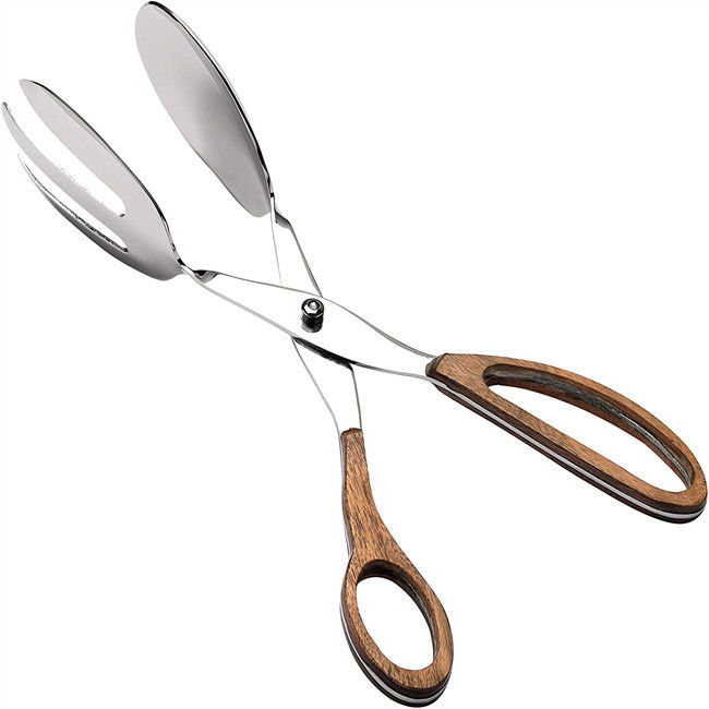 Salad Heavy Duty Stainless Steel Kitchen Tongs For Cooking Matte Polish